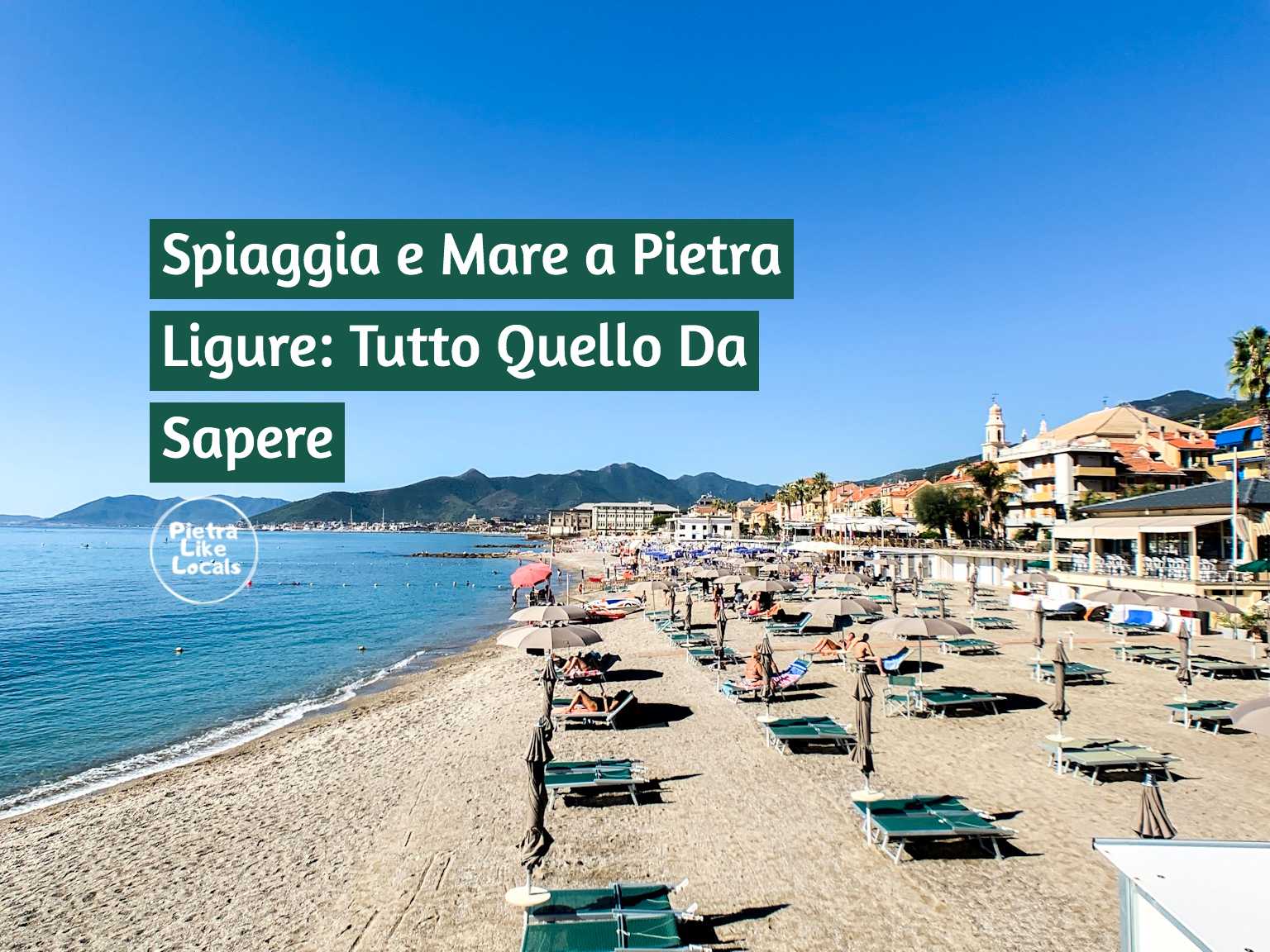 Immagine di copertina con spiaggia di Pietra Ligure sullo sfondo